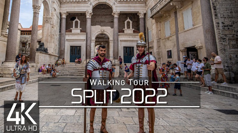 【4k 60fps】🇭🇷 Virtual Walking Tour: 🚶 «split - Croatia 2022» 🎧 Original Sounds 🚫 No Comment 📺uhd Asmr