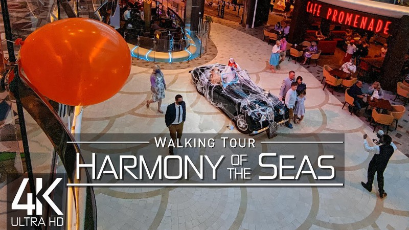 【4k】virtual Walking Tour: 🚶 «harmony Of The Seas - Royal Caribbean» Original Sounds 🚫 No Comment