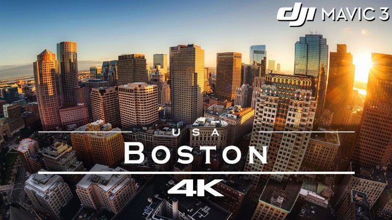 Boston Usa 🇺🇸 - By Drone / Dji Mavic 3 [4k]