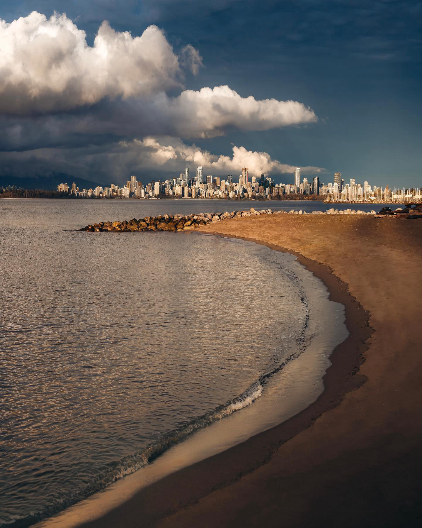 Dramatic skies over downtown Vancouver a few days ago