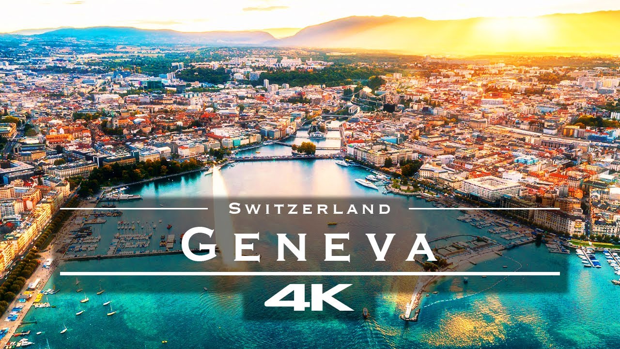 Geneva Switzerland 🇨🇭 - By Drone [4k]