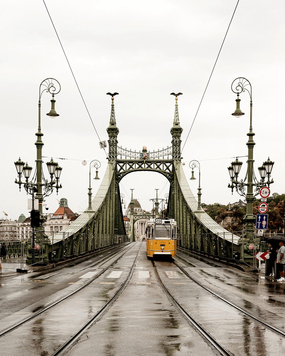 Jacintha Verdegaal - The famous 'chain bridge' in Budapest is unfortunately closed for renovation, b