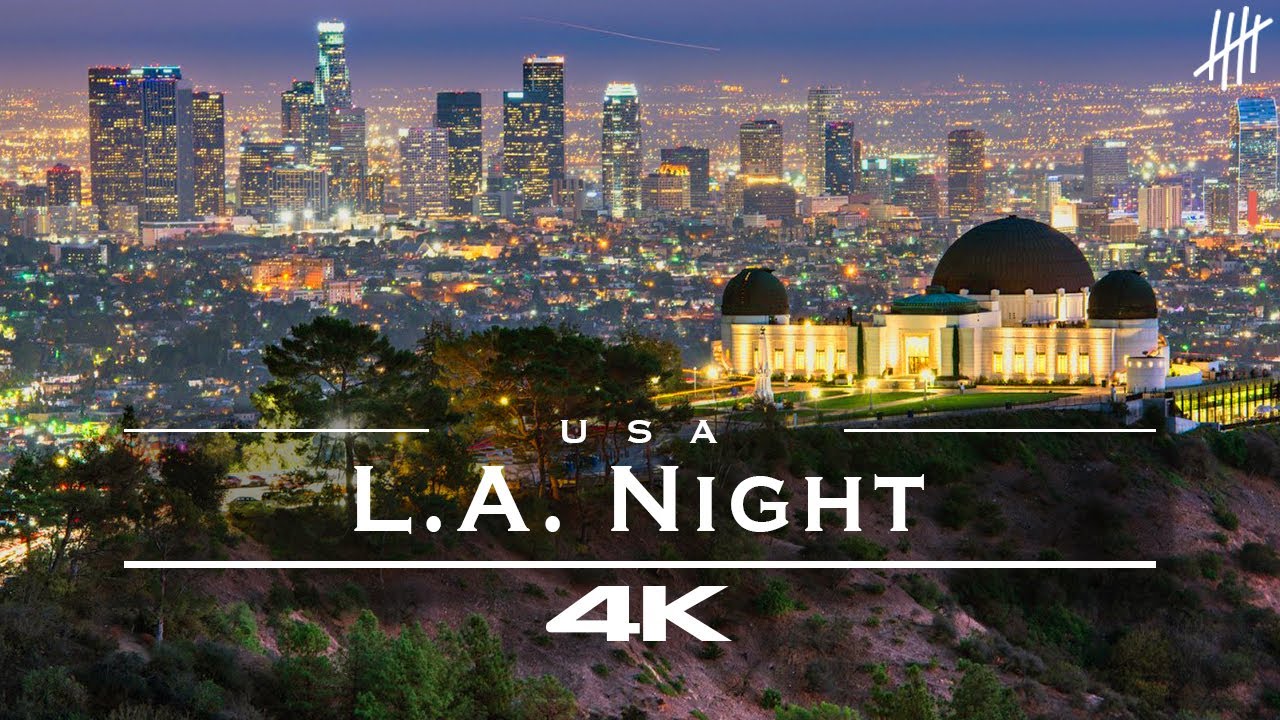 Los Angeles / L.a. At Night Usa 🇺🇸 - By Drone [4k] : Part 5