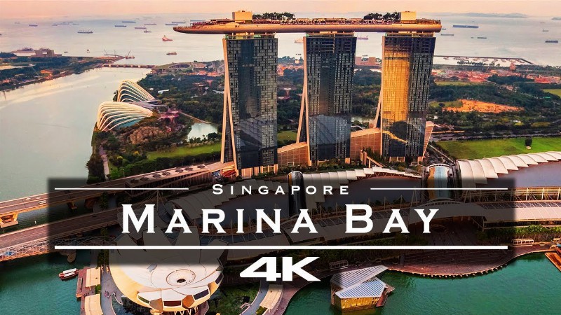 Marina Bay Singapore 🇸🇬 - By Drone [4k]