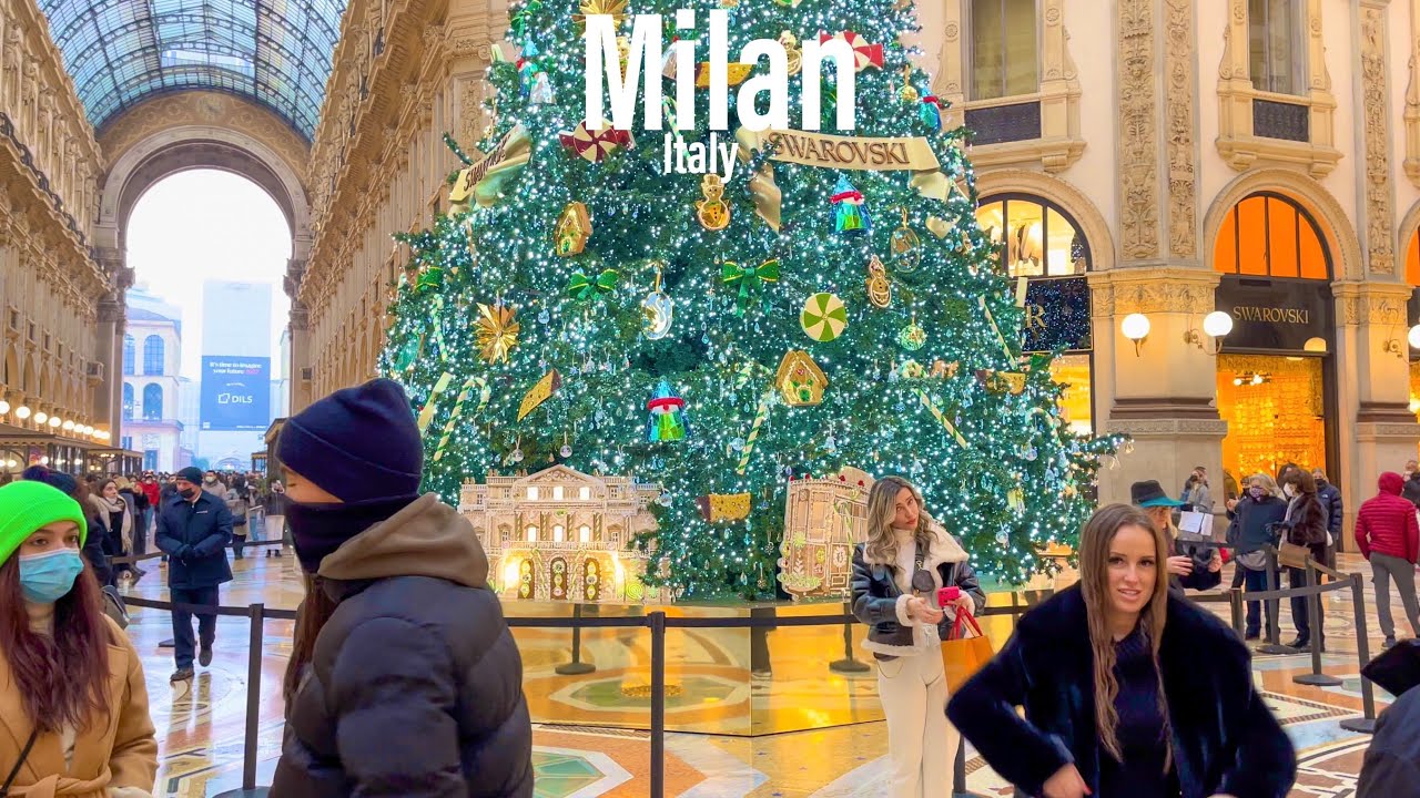 Milan Italy 🇮🇹 - New Years Walk 🎇- January 2022 - 4k-hdr Walking Tour (▶67min)