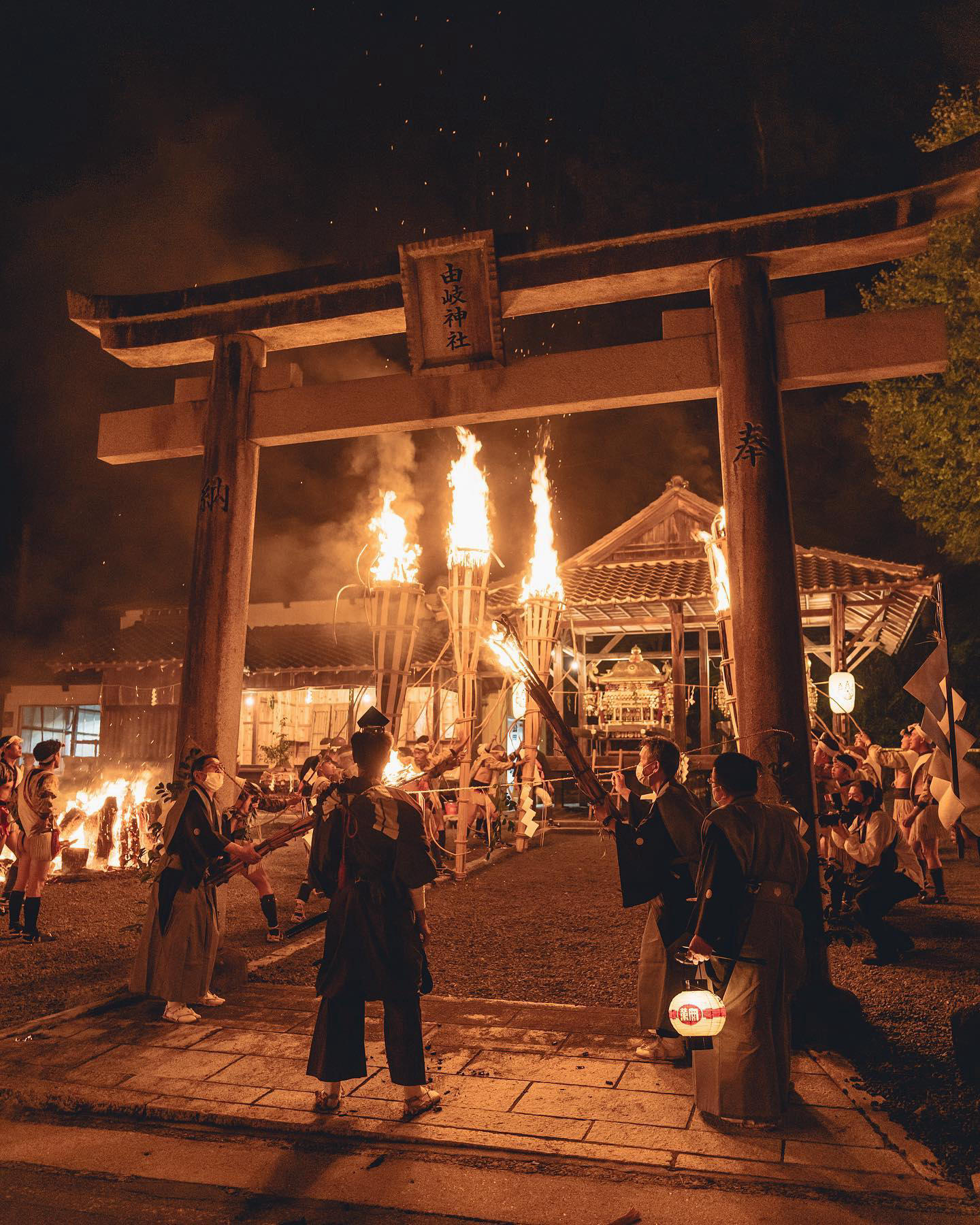 image  1 Mitsuru Wakabayashi - The Kurama Fire Festival in the mountainous village of Kurama honors Yuki Shri
