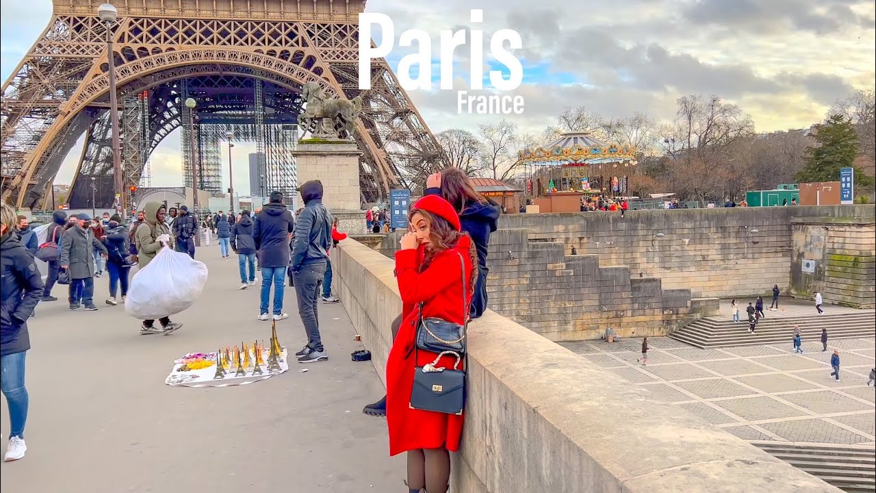 Paris France 🇫🇷 - City Of Romance - January 2022 - 4k -hdr Walking Tour (▶86min)