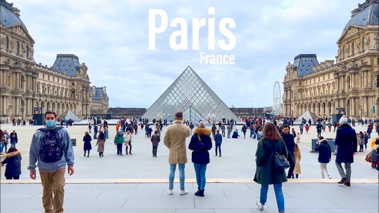 Paris France 🇫🇷 - Louvre Museum To Eiffel Tower Walk 2022 - 4k 60fps -hdr Walking Tour (▶118min)