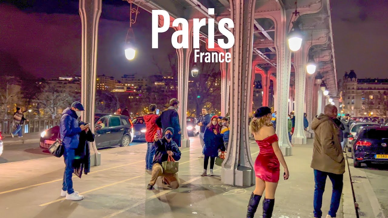 Paris France 🇫🇷 - Midnight Chaos January 2022 - 4k -hdr Walking Tour (▶145 Min)