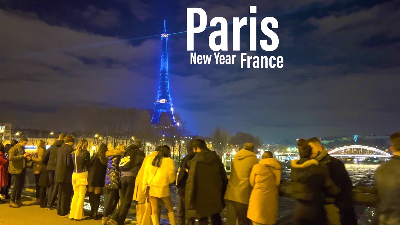 Paris France 🇫🇷 - New Years Walk 🎇- January 2022 - 4k-hdr Walking Tour (▶88min)