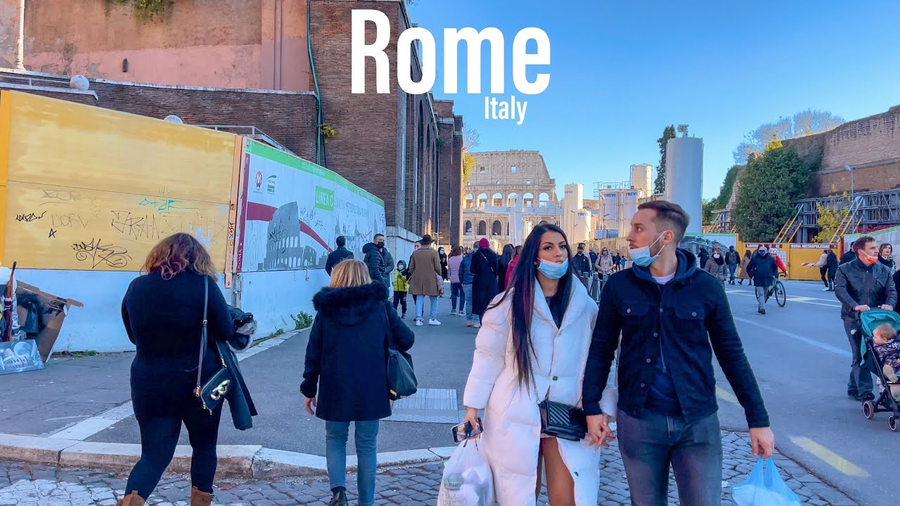 Rome Italy 🇮🇹 - December 2021 Christmas Walk 🎅- 4k-uhd Walking Tour (▶3.5hours)