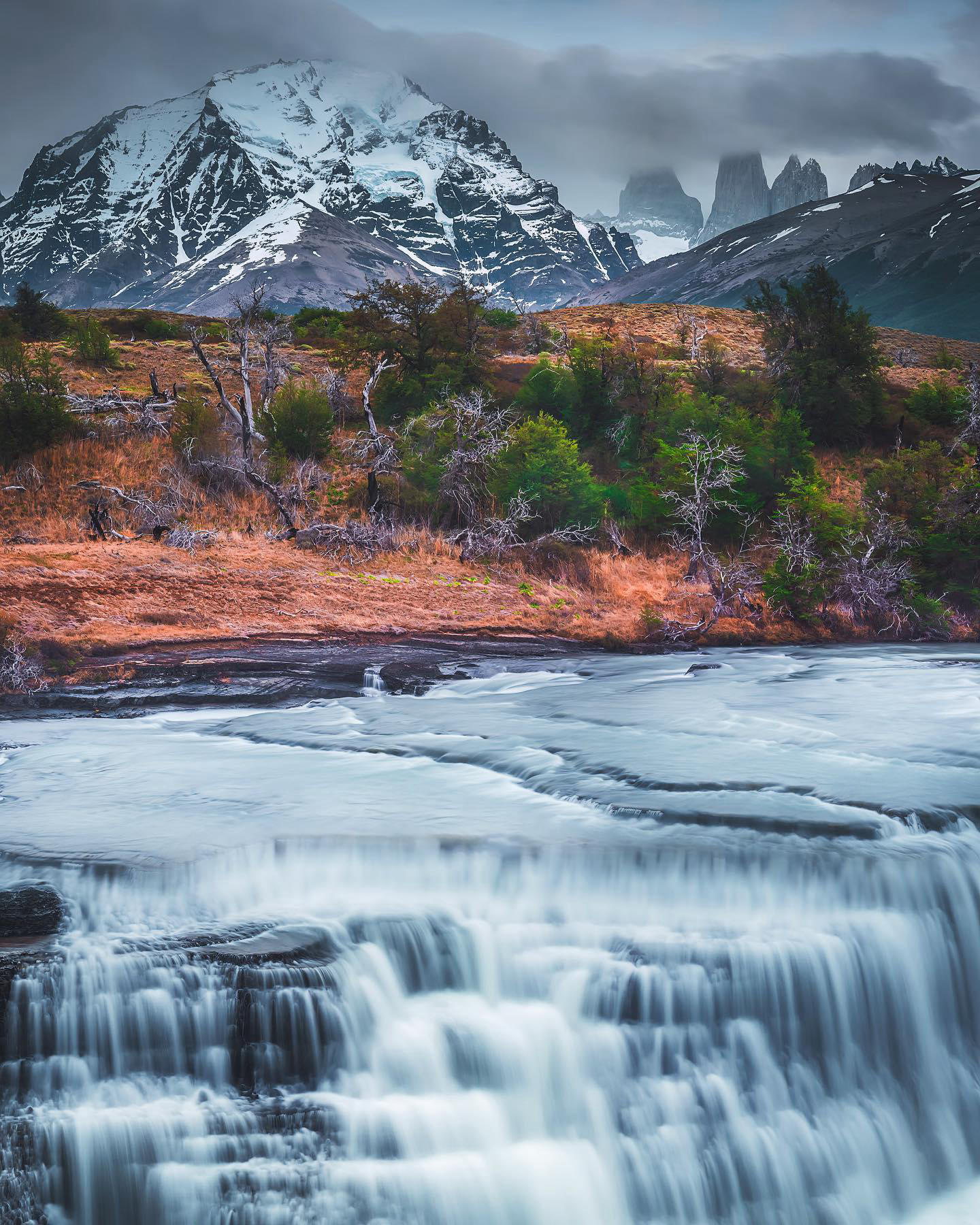 Waterfalls of Torres del Paine National ParkPatagonia is a dream trip with amazing wildlife (yes we