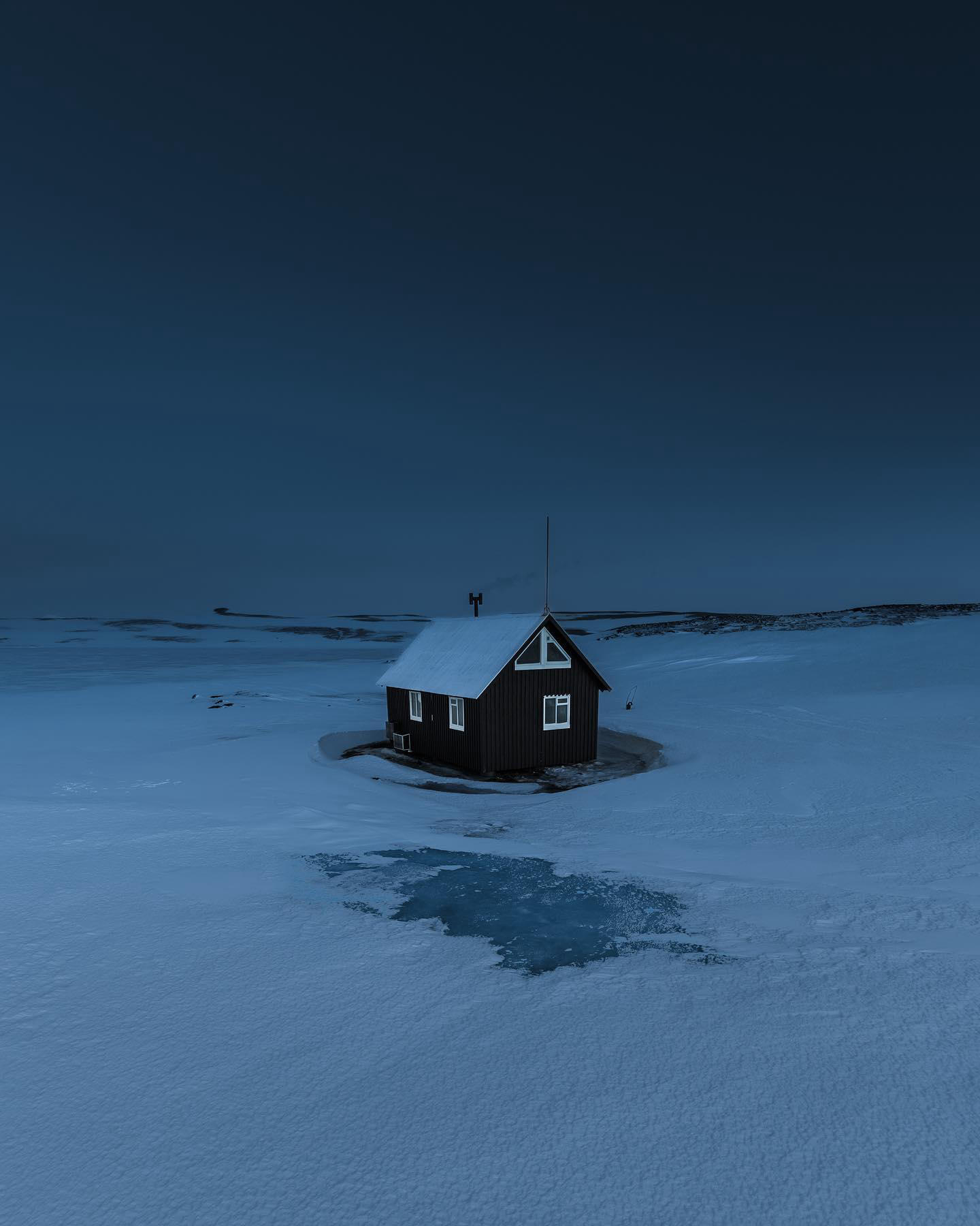 Winter nights in the Icelandic highlands